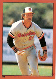 1982 Topps Baseball Stickers     142     Doug DeCinces